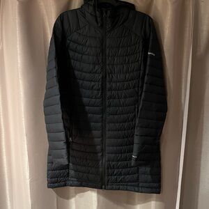 Columbia Black Hooded Puffer Jacket